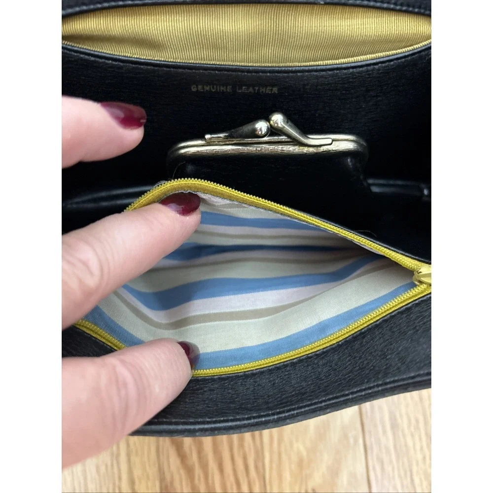 Koret Vintage Gray Neutral Suede‎ Evening Gold Accent Top Handle Handbag